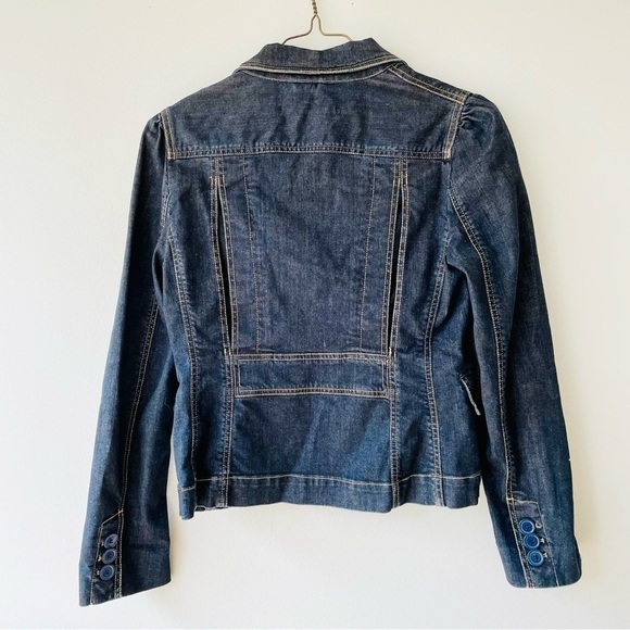 Marc Jacobs Jean Jacket S Denim Fitted Vented Contrast Stitching Retro y2k - Picture 4 of 8